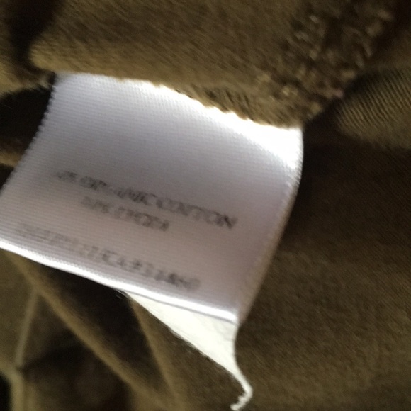 Large Olive Green organic cotton zipper track jacket Eileen Fisher - Picture 5 of 5